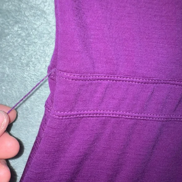 Women's Smartwool Maybell Purple Long Sleeve Wrap Dress L - Picture 5 of 10